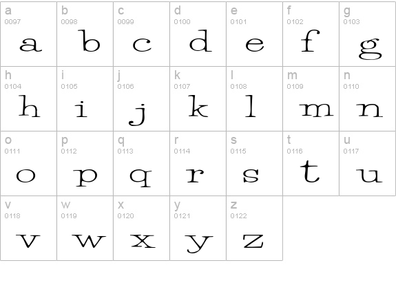 Merrill lowercase a-z preview