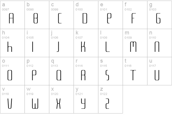 Meta Language lowercase a-z preview