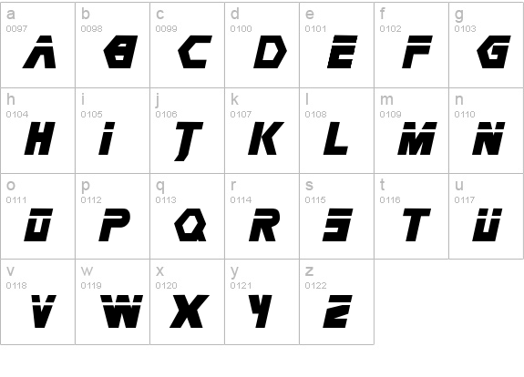 Metal Gear lowercase a-z preview