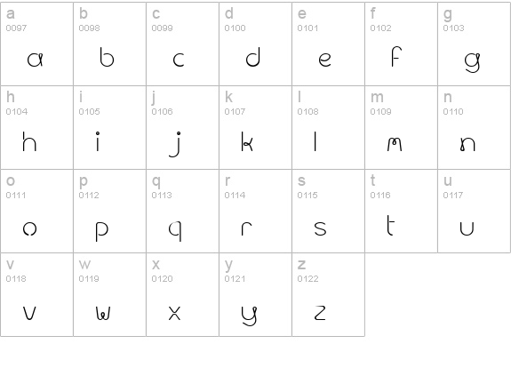Metal Spagetti 2000 lowercase a-z preview