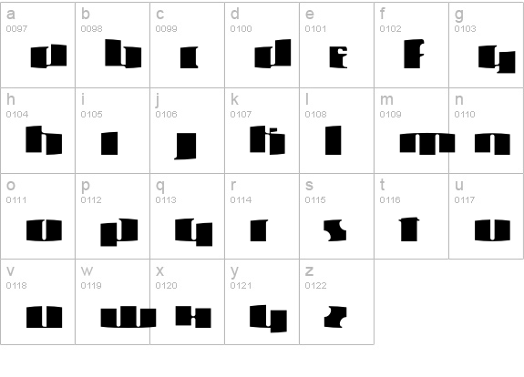 Metroline lowercase a-z preview