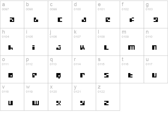 Metroplex lowercase a-z preview