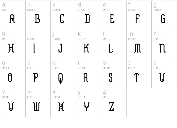 Metropolis NF lowercase a-z preview