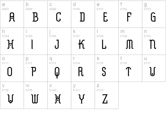 MetropolisNF lowercase a-z preview
