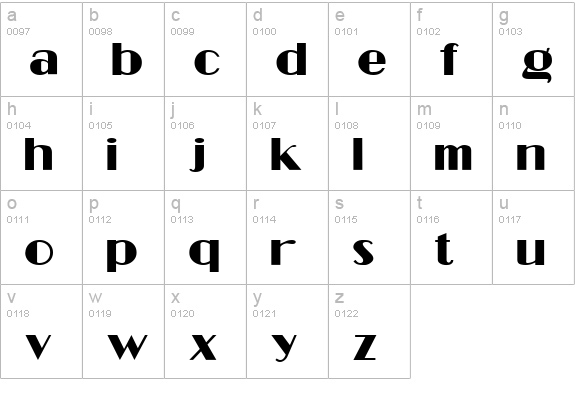 MiamiBeach Light lowercase a-z preview