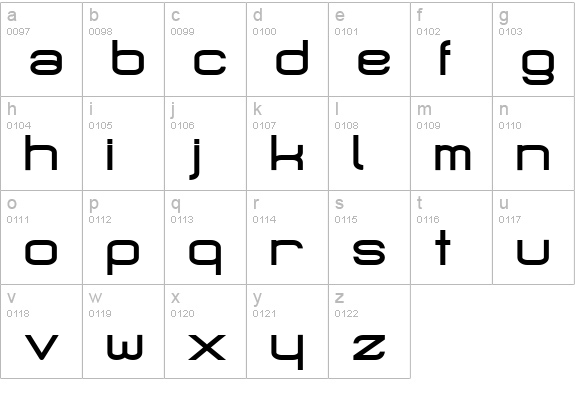 MicroMieps Phat lowercase a-z preview