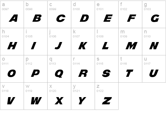 Mighty Rapids lowercase a-z preview