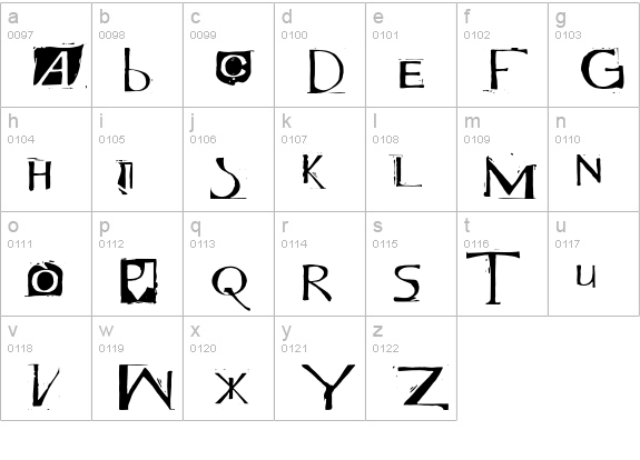 Milagro lowercase a-z preview