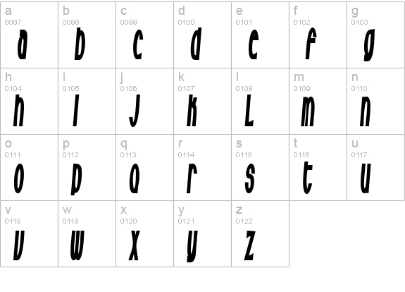 Milkfresh lowercase a-z preview
