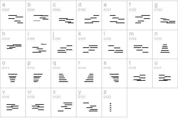 Miltown lowercase a-z preview