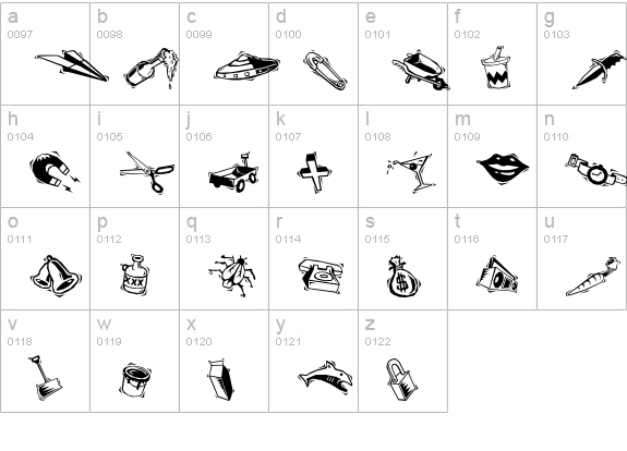 Mini Pics Art Jam lowercase a-z preview