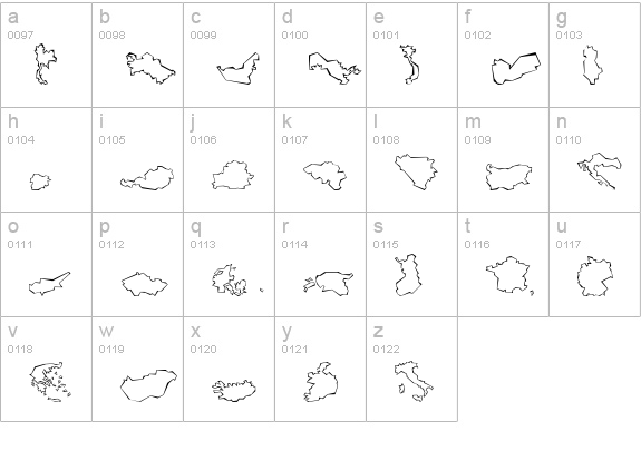 Mini Pics Global N Cutout lowercase a-z preview