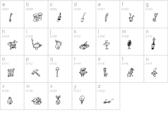 Mini Pics HomeBuddies lowercase a-z preview