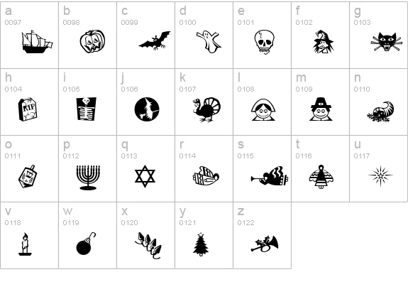 Mini Pics Lil Events lowercase a-z preview