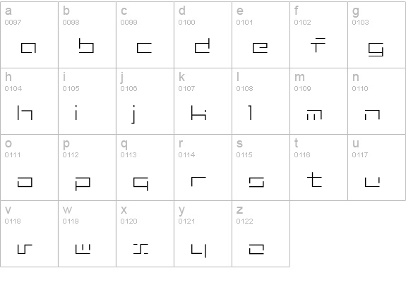 MINIMALHARD2 lowercase a-z preview