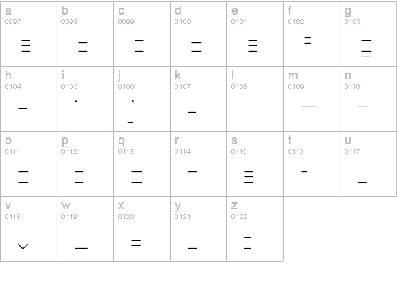 Minimum-BichroClairHorizontal lowercase a-z preview