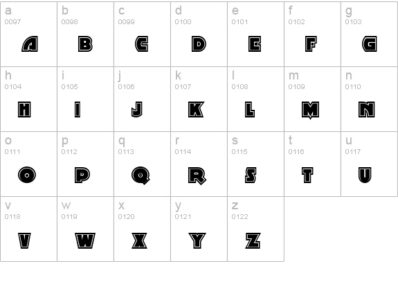 Minstrel Poster Two NF lowercase a-z preview