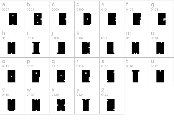 Mischstab Decibel Repulse lowercase a-z preview