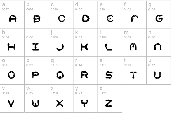 Mishmash 4x4i BRK lowercase a-z preview