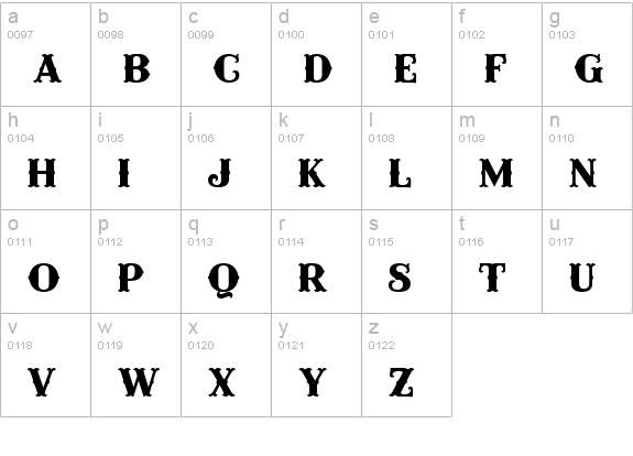 Miss Scarlett Plain lowercase a-z preview