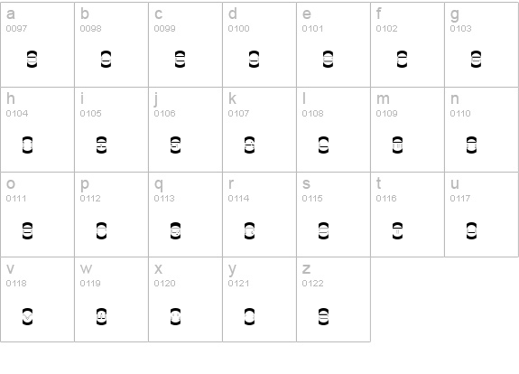 Mister Easy lowercase a-z preview
