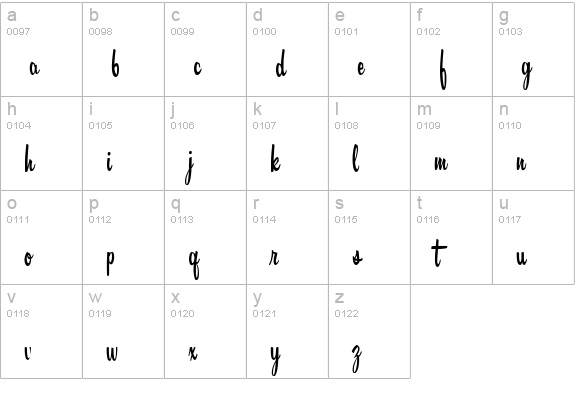 Mister Television lowercase a-z preview