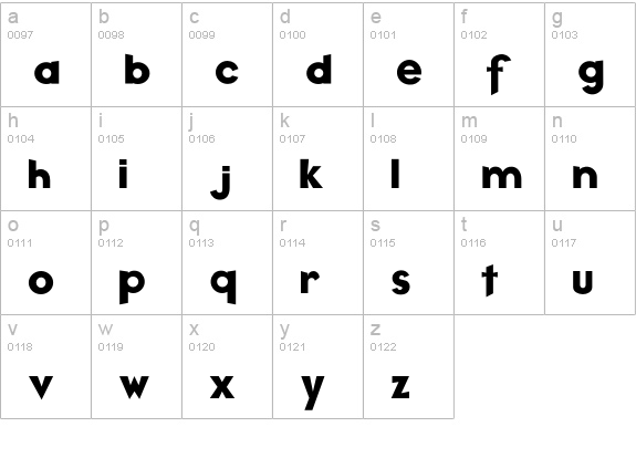 MisterDope lowercase a-z preview