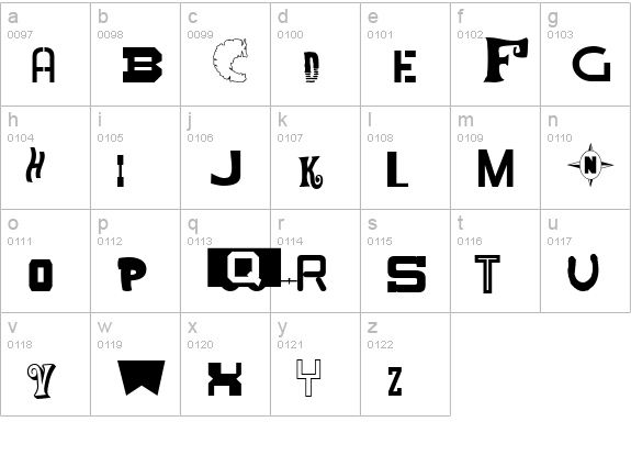 Mixed Messages JL lowercase a-z preview