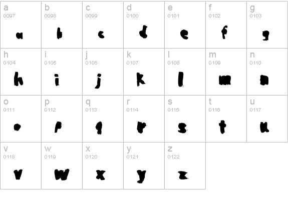 Mogadischu lowercase a-z preview