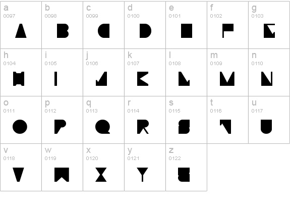 Moiser techno lowercase a-z preview