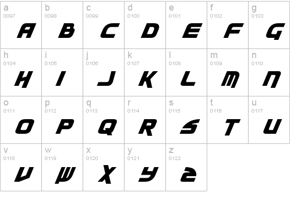 Moltors Italic lowercase a-z preview
