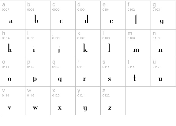MonaLisaEF-Solid lowercase a-z preview