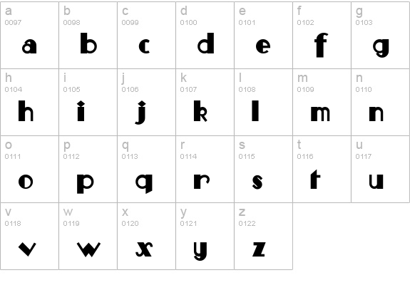 Monkey-Fingers lowercase a-z preview