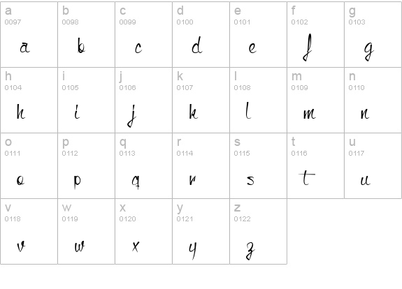Monkey Snake lowercase a-z preview