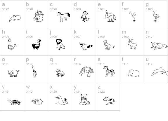 MonkeyBusiness lowercase a-z preview