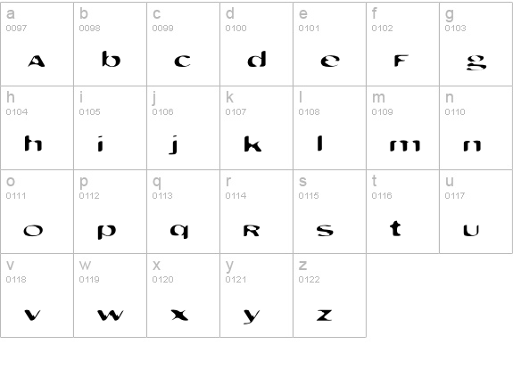 MonkeyCaughtStealing-Squat lowercase a-z preview