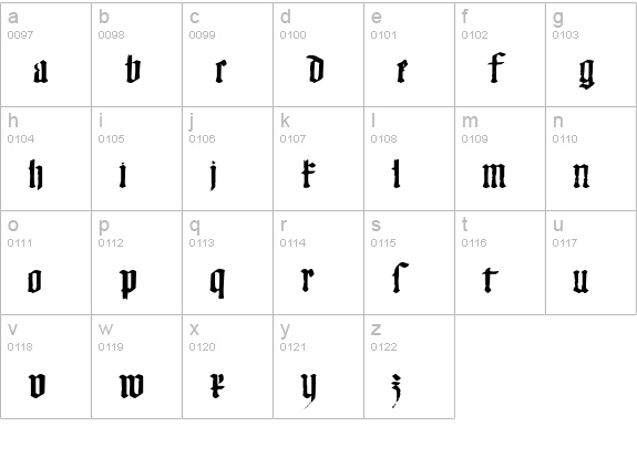 Monky Business lowercase a-z preview