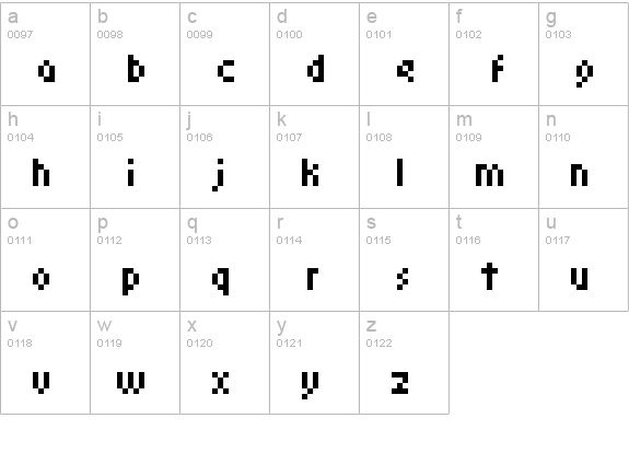 monoeger 05_55 lowercase a-z preview