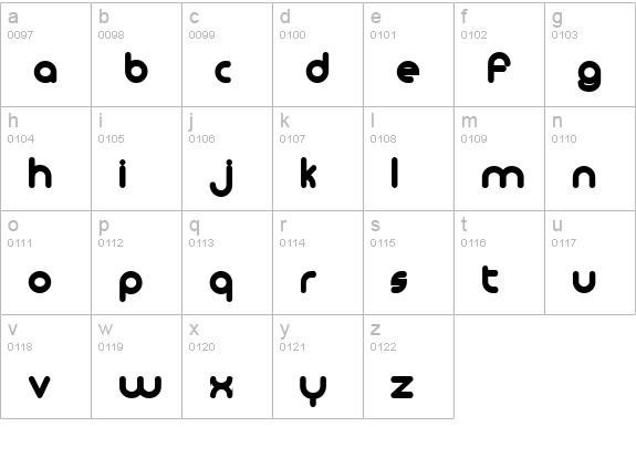 Monoglyceride ExtraBold lowercase a-z preview
