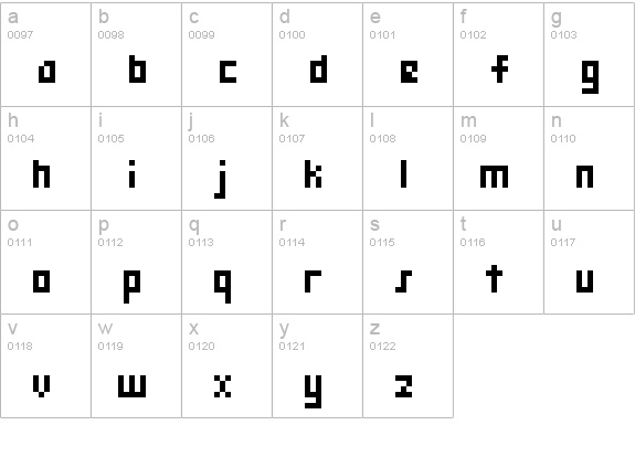 monooge 05_55 lowercase a-z preview