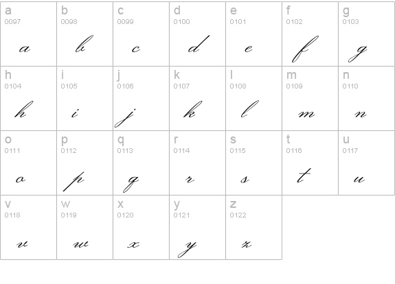 Monsieur La Doulaise Regular lowercase a-z preview