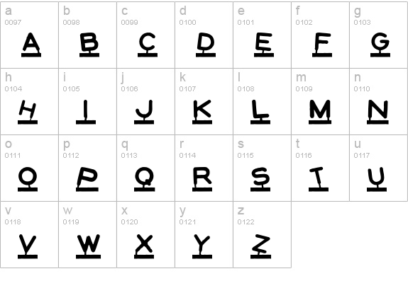 Montaplex-Regular lowercase a-z preview
