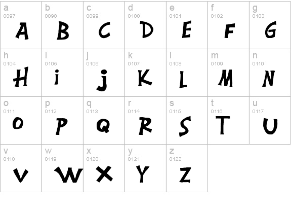 Montgomery lowercase a-z preview