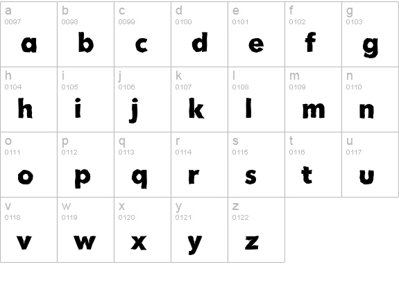 MontrealAntique-Xbold-Regular lowercase a-z preview