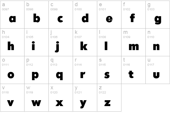 MontrealSerial-Heavy-Regular lowercase a-z preview