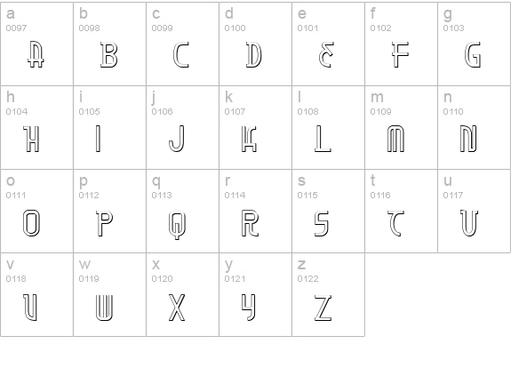 Moon Dart 3D lowercase a-z preview