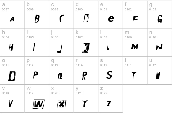 Moore899-ItalicA lowercase a-z preview