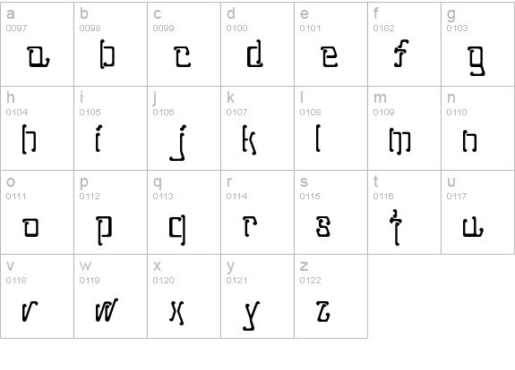 Moped-SemiBold lowercase a-z preview