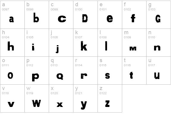 More than Enough lowercase a-z preview