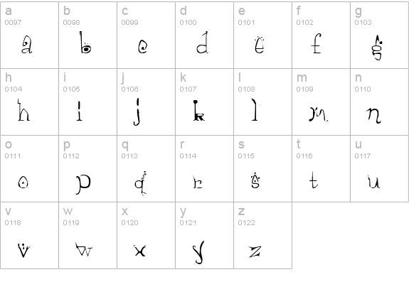 Morelife Regular lowercase a-z preview